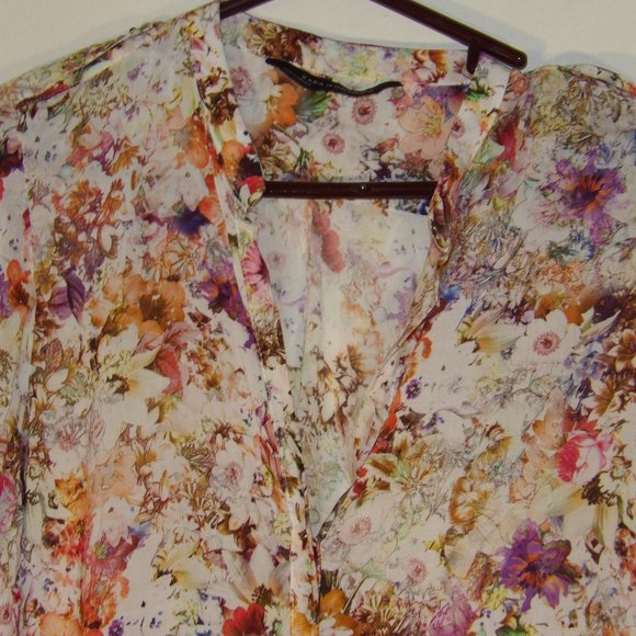 Zara Floral Lightweight Dress Sz M - but runs small great for a size S - Picture 2 of 7